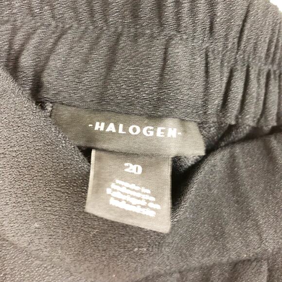 Halogen Womens Ankle Dress Pants 20 Black High Rise Pull On Tapered NWOT - Picture 7 of 10